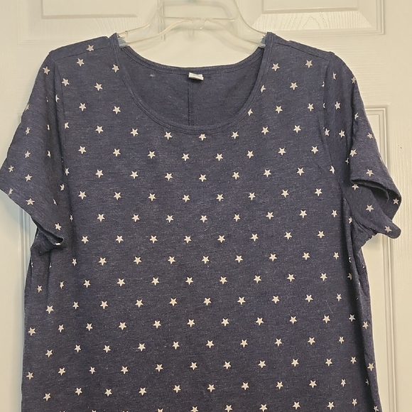 XL Old Navy Navy Blue And White Star Pattern Mini Dress - Picture 2 of 9